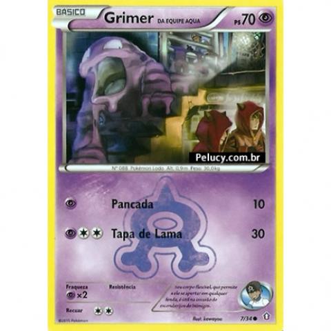 07/34 - Grimer - Pokémon Psíquico Comum