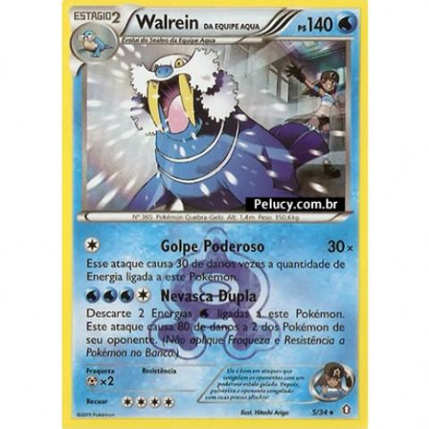 05/34 - Walrein - Pokémon Água Raro -FOIL